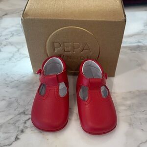 Pepa London Red Kids Dress Shoes